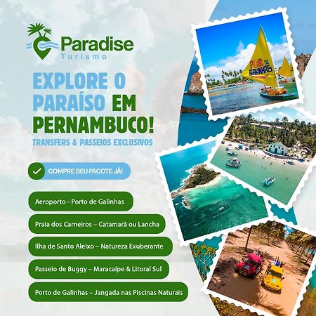 Flat Praia Dos Carneiros Eco Resort 26 Tamandaré Eksteriør bilde